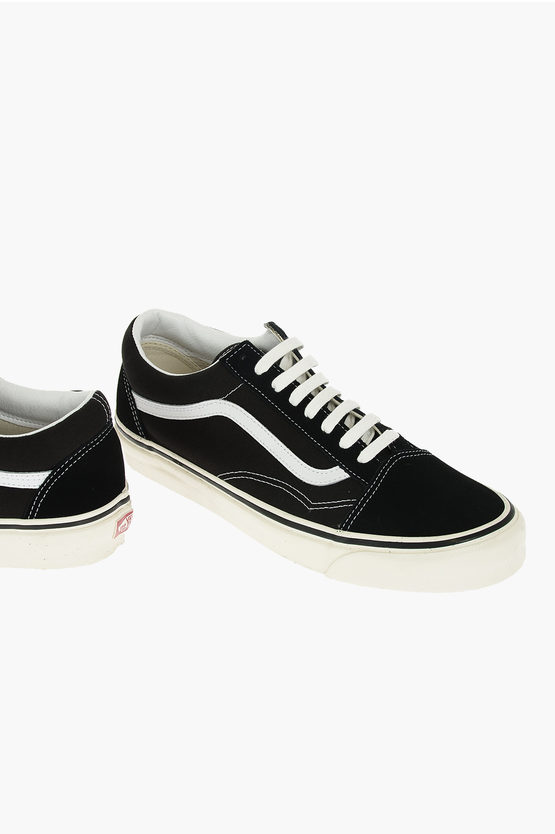 Vans Cotton Old Skool Sneakers With Leather Trimmings