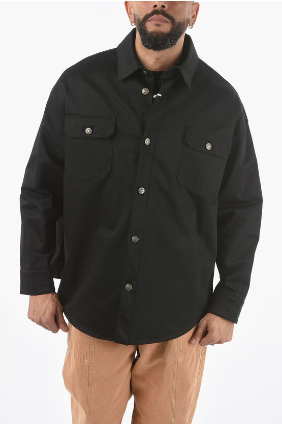 424 Cotton Overshirt With Double Breast Pocket