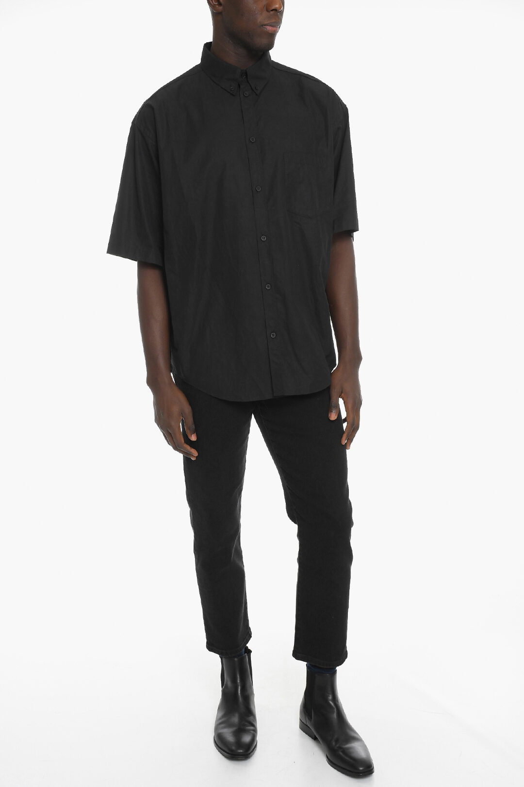 Balenciaga Cotton Oversized Shirt with Button-down Collar men - Glamood ...