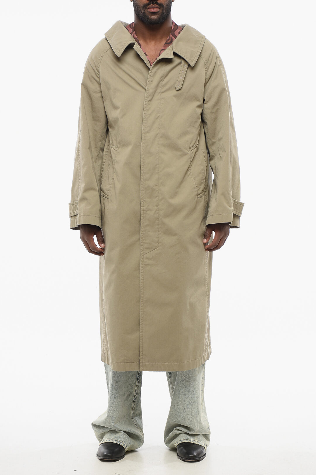Balenciaga Cotton Oversized Trench Coat men - Glamood Outlet