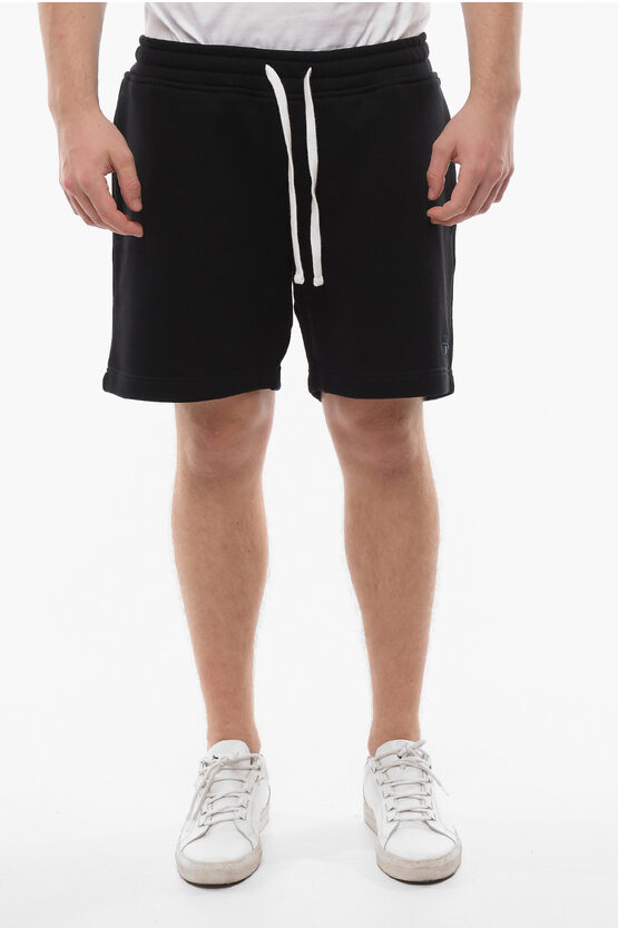 Diesel Cotton P-stelt Shorts With 3 Pockets In Black
