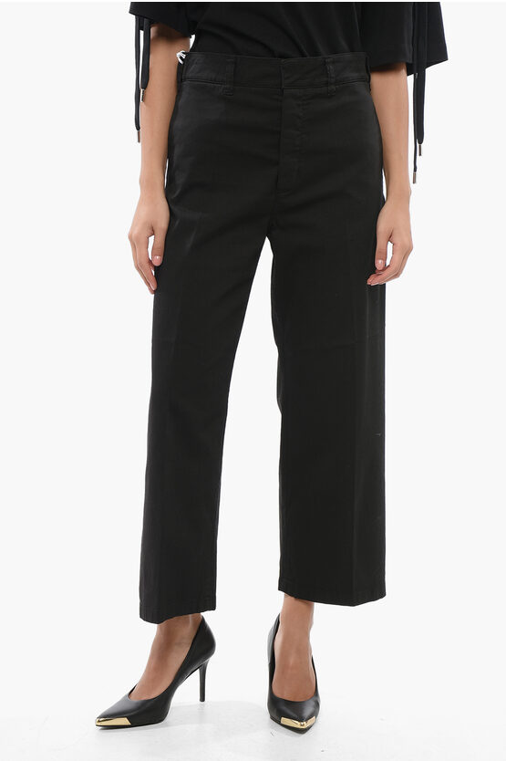Department Five Cotton Palazzo Pants With Hidden Closure