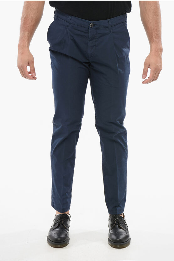 Corneliani Cotton Pants With Belt Loop