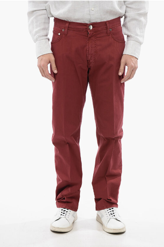 Corneliani Cotton Pants With Metallic Details