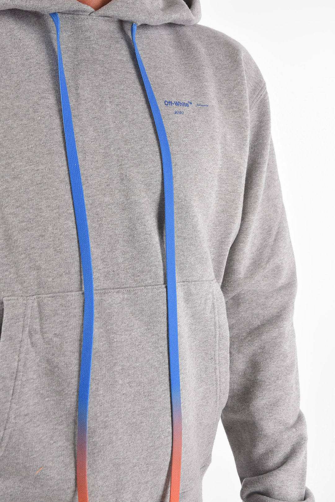 Off-White Cotton PENCIL ARROW CROSS Hoodie men Glamood Outlet