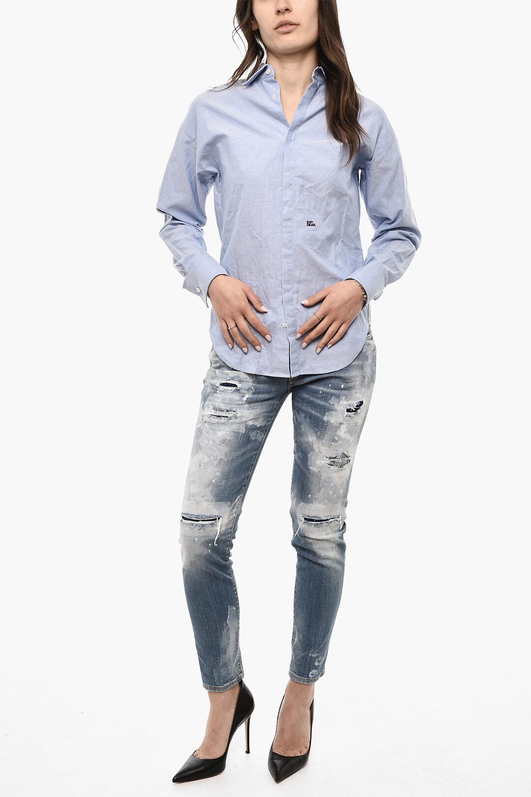Embroidery Piquet Shirt main image 1