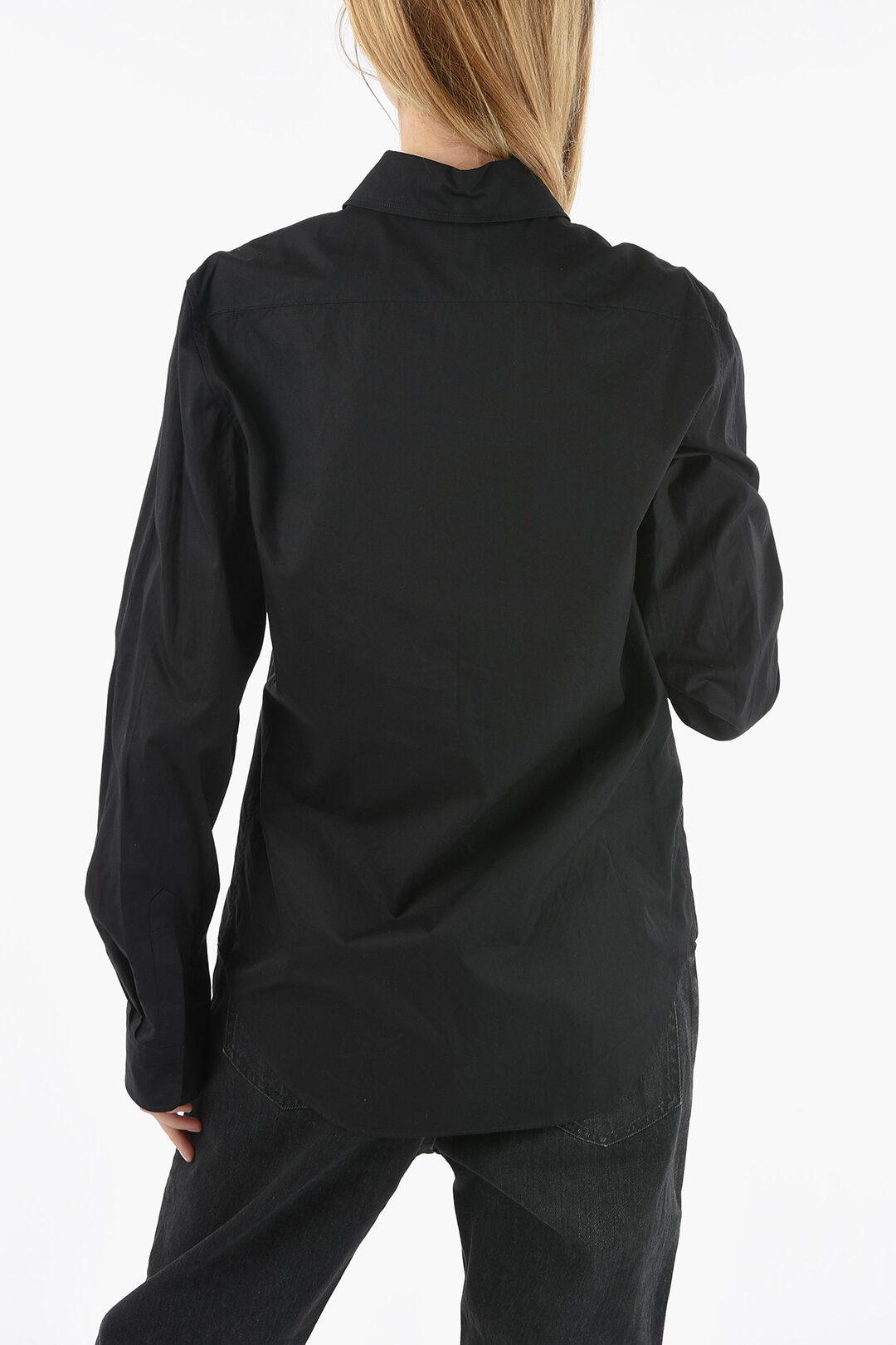 Tシャツ・カットソー Ann Demeulemeester ALLA SLOUCHY SHIRT (2102.WSH03.125.001) Ann Demeulemeester womens white alla slouchy shirt