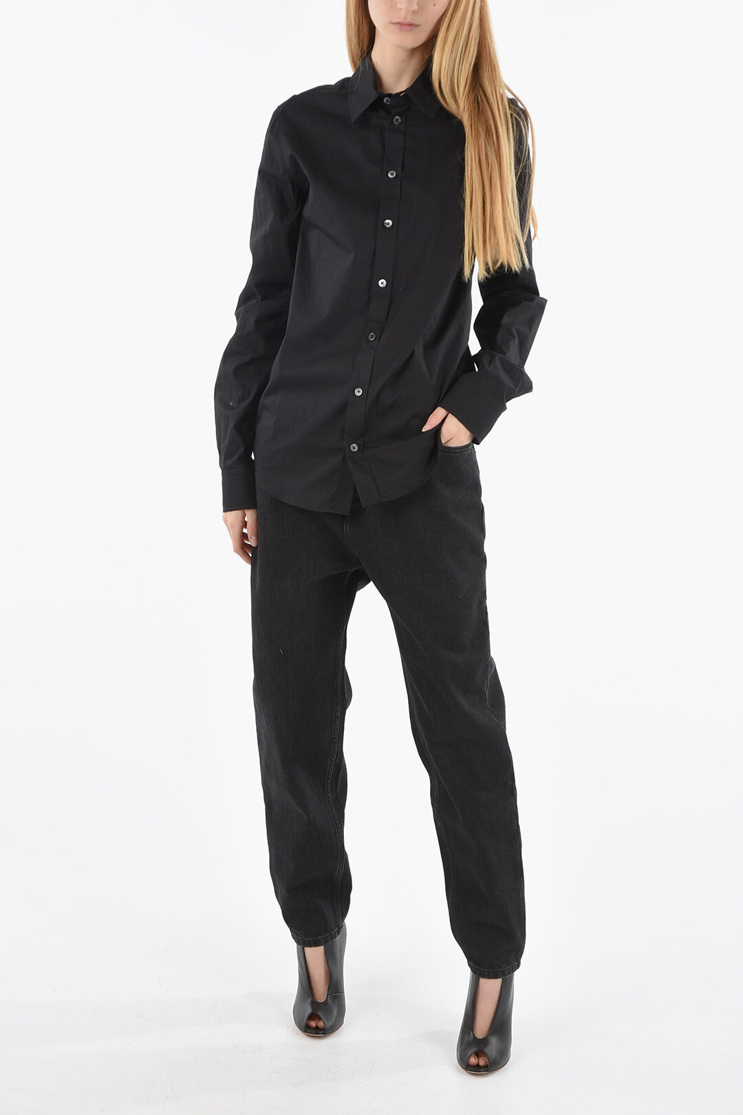 Ann Demeulemeester Cotton-poplin ALLA Slouchy Shirt women