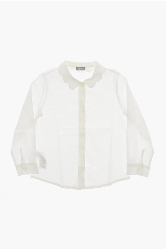 Shop Il Gufo Cotton Poplin Shirt