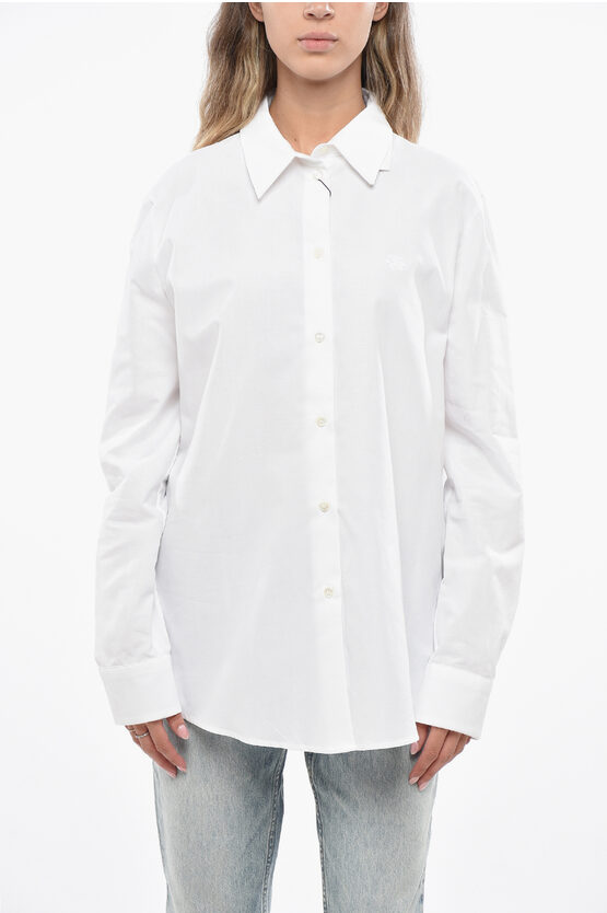 Etro Cotton Poplin Shirt In White