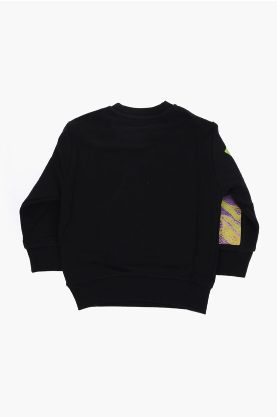 Cotton Printed STINI Crew-neck Sweatshirt