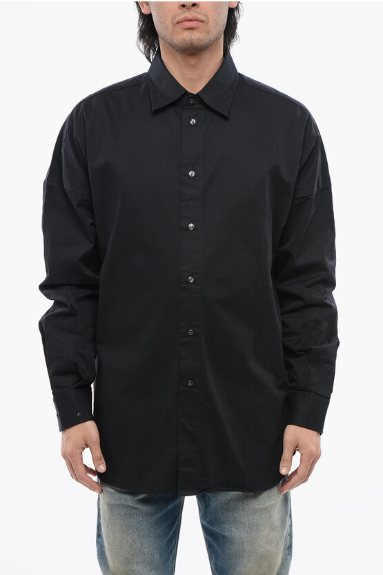 Diesel Cotton S-limo Shirt With Spread Collar