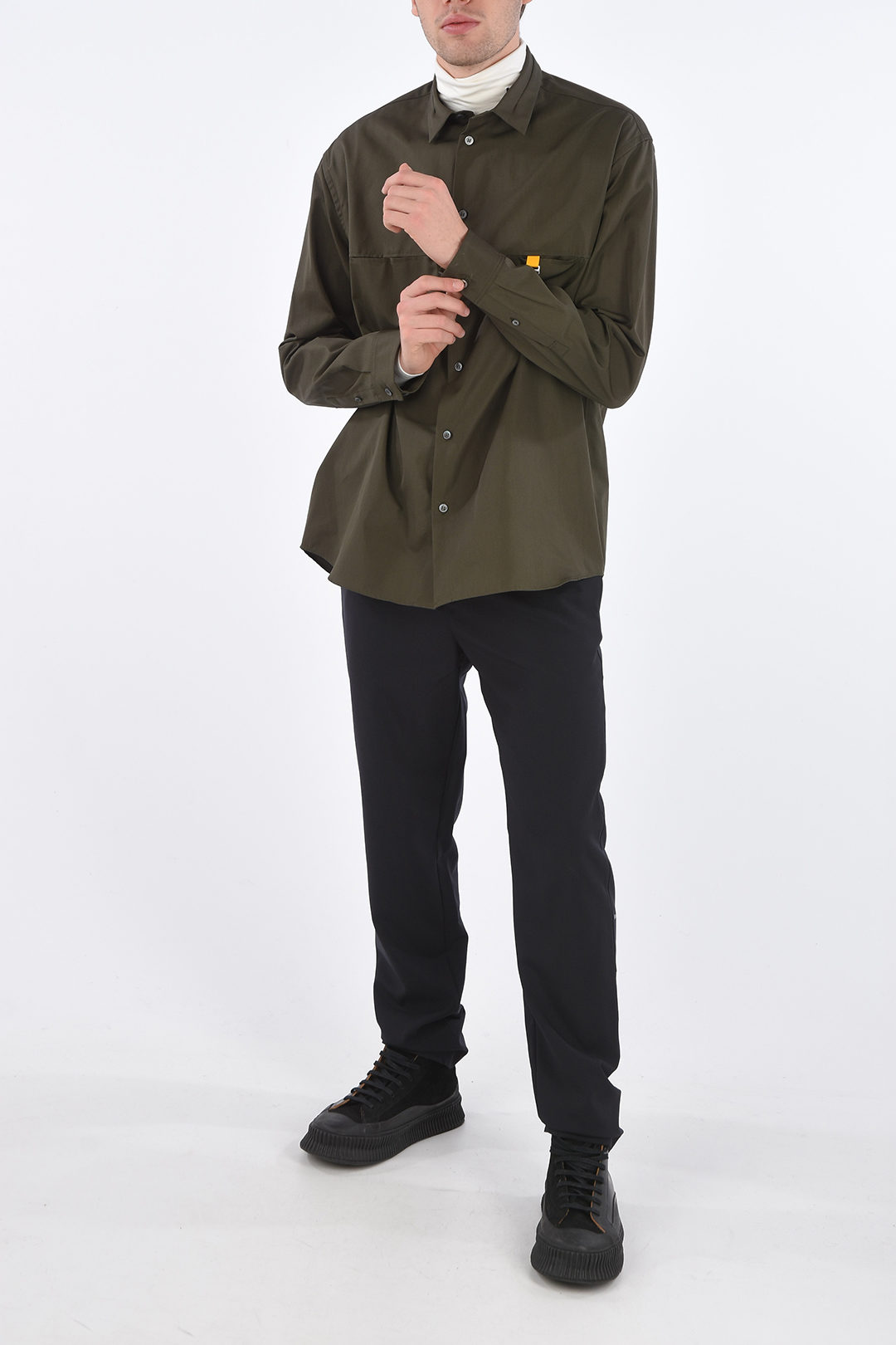 OAMC Cotton Shirt with 2 Welt Breastpockets men Glamood Outlet