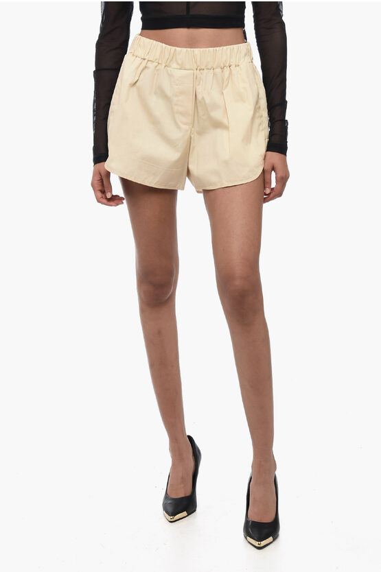 Shop Ramael Cotton Shorts With Elastic Waistband