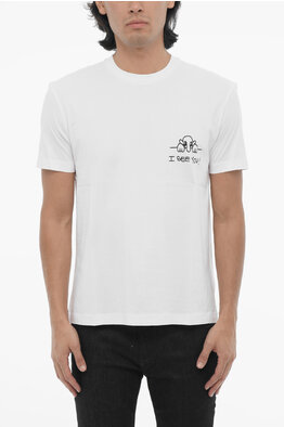 Tシャツ・カットソー NEIL BARRETT Men T Shirts NBV7JT165A V502S 258 Beige Neil Barrett T-shirts for Men | Online Sale up to 77% off | Lyst