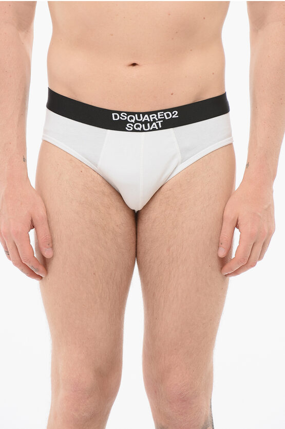 Dsquared2 Cotton Squat Slip Contrasting Bands