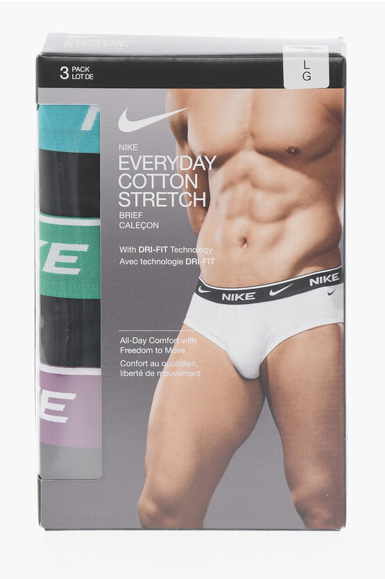 Shop Nike Cotton Stretch 3 Pairs Brief Set