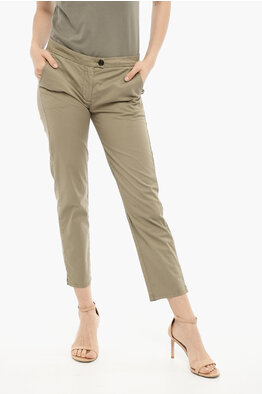 Woolrich PENN-RICH 5 Pockets Stretch Cotton Capri Pants women - Glamood  Outlet