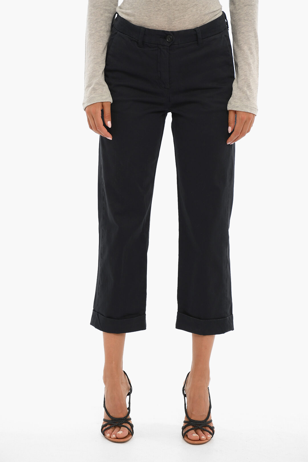 Woolrich Cotton Stretch AMERICAN Pants with Belt Loops women - Glamood  Outlet