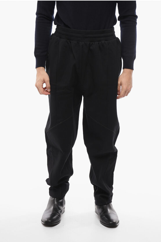 A-cold-wall* Cotton Stretch Joggers With Logo Button In Black