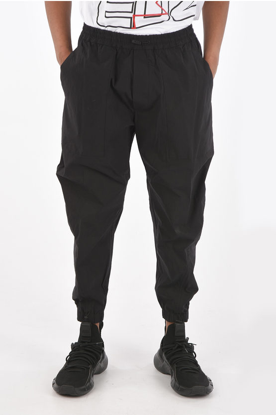 Dsquared2 cotton stretch pants with drawstring waist men Glamood Outlet