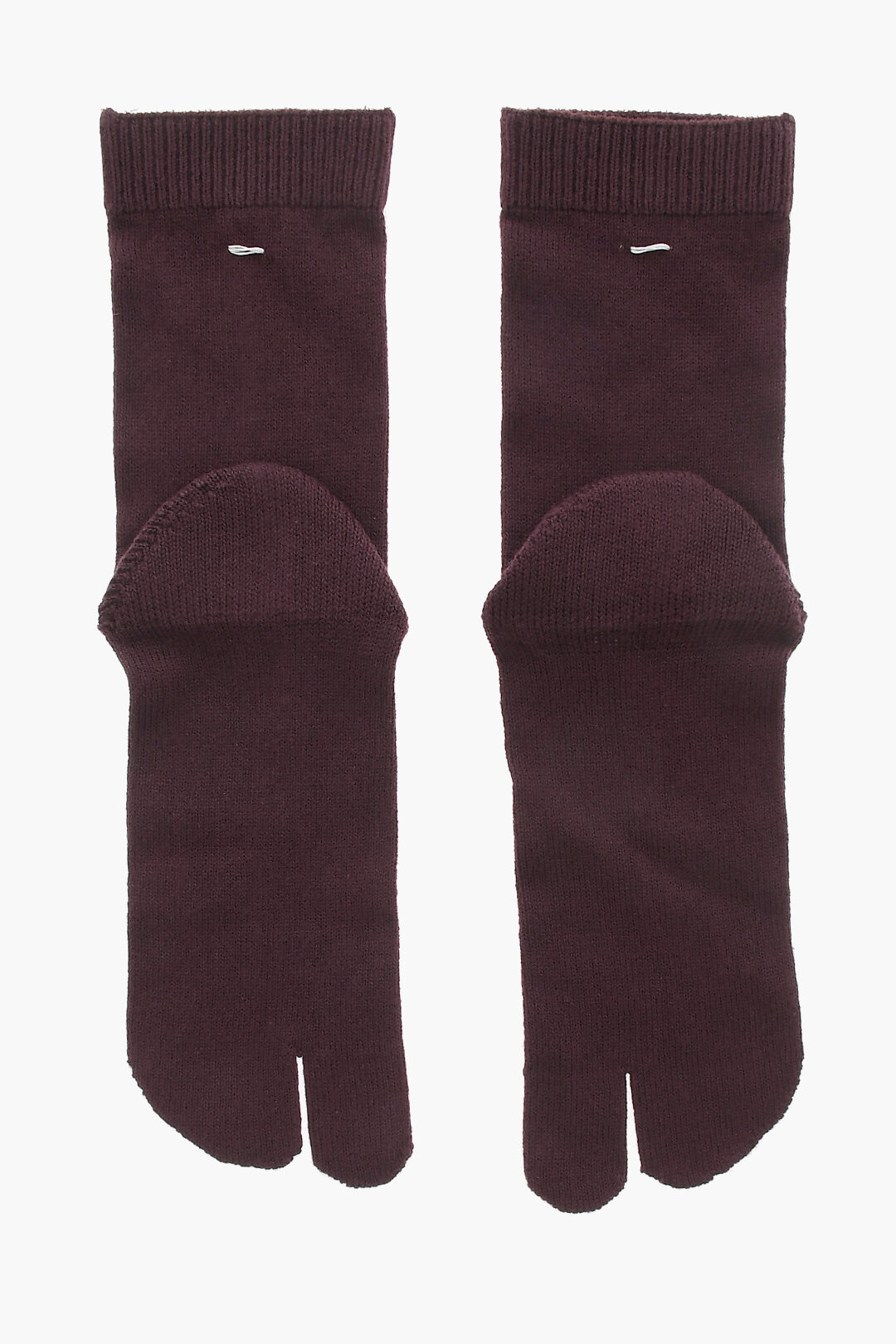 タイツ・ソックス MM6 MAISON MARGIELA BROWN STRETCH VISCOSE BLEND SOCKS Maison Margiela Cotton Stretch TABI Long Socks women