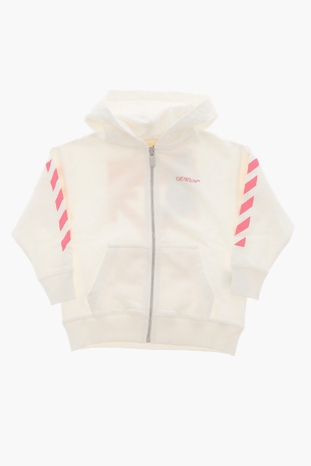 Cotton Sweatshirt with Hood and Zip