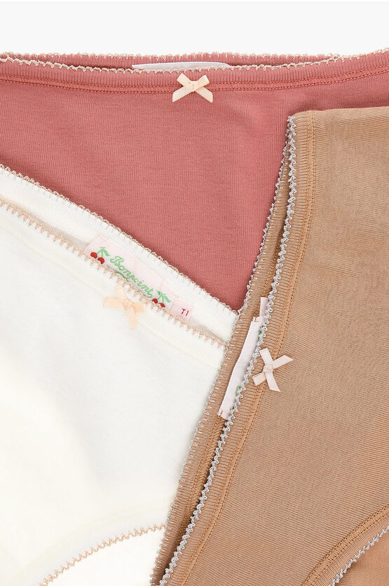 Bonpoint Cotton TULOTTE 3slip Set girls Glamood Outlet