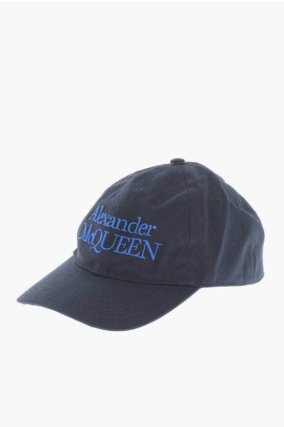 Shop Alexander Mcqueen Cotton Twill Baseball Cap