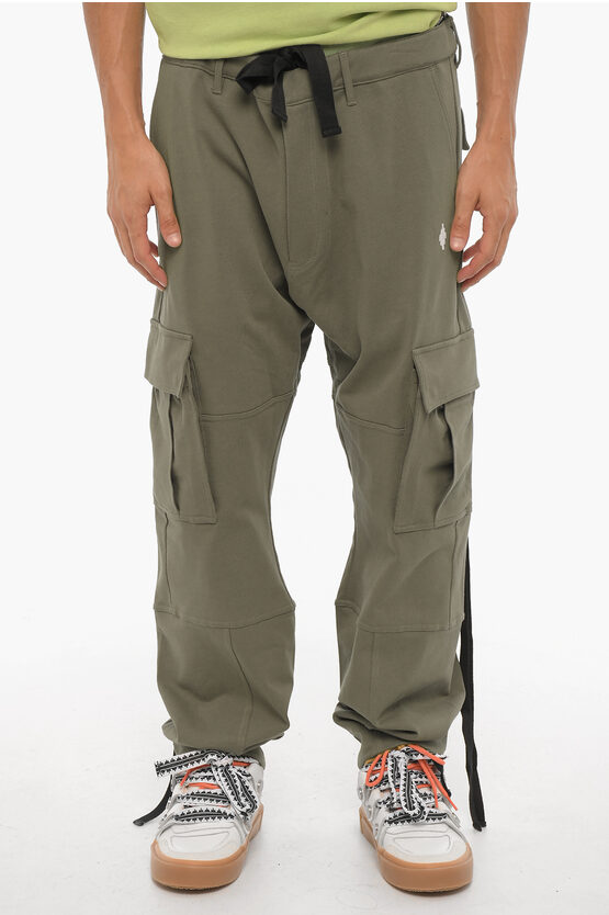 Shop Marcelo Burlon County Of Milan Cotton Twill Cargo Pants