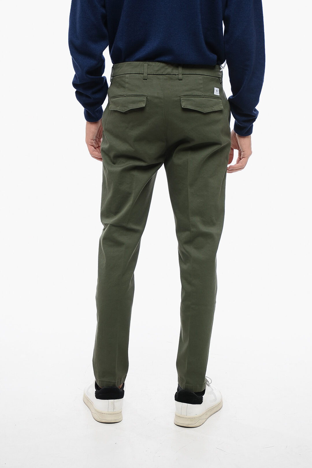 Department 5 Cotton Twill Chinos Pants with Flap pockets men