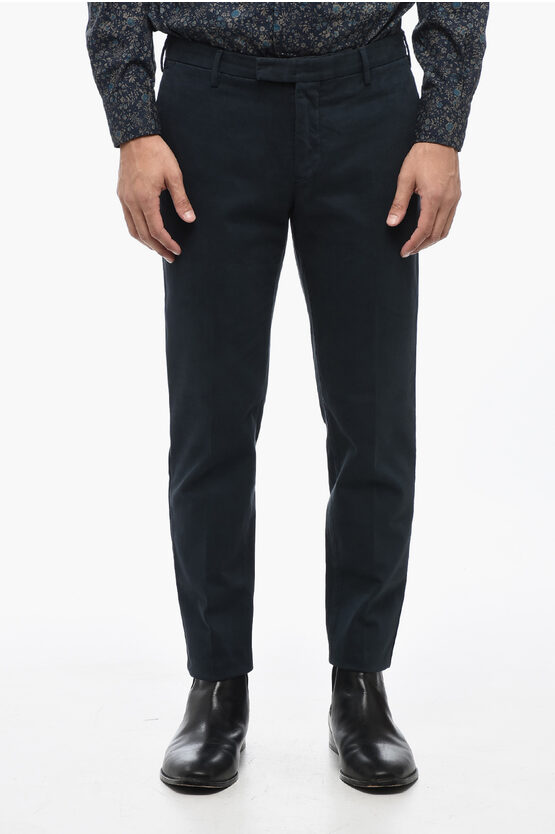 PT01 COTTON TWILL SKINNY FIT CHINOS PANTS 