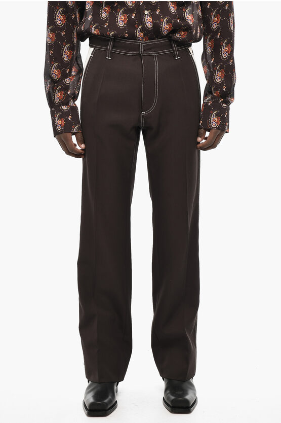 Dsquared2 Cotton Twill Two-tone Pants