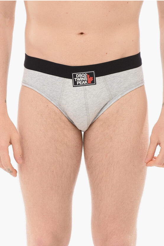 Dsquared2 Cotton Twins Peak Slip In Gray