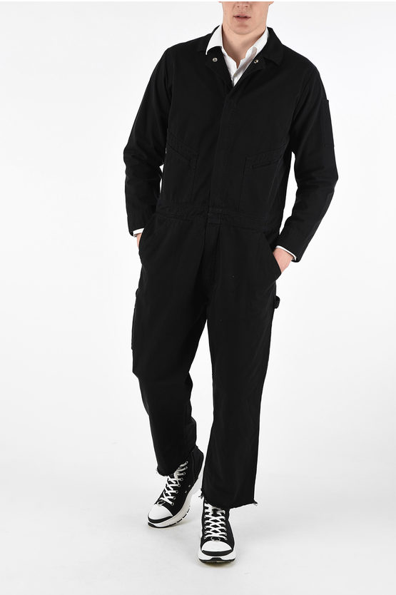 424 Cotton Utility Jumpsuit with Hidden Closure men Glamood Outlet
