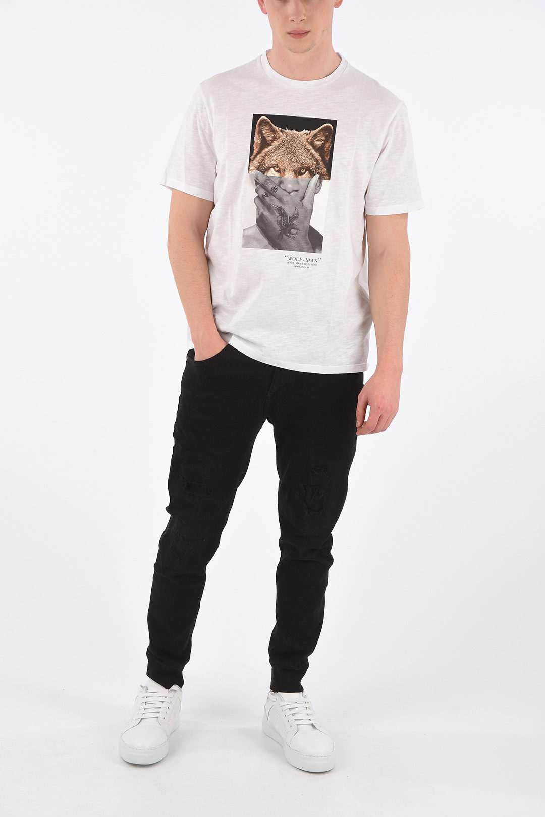 neil barrett wolfman t shirt