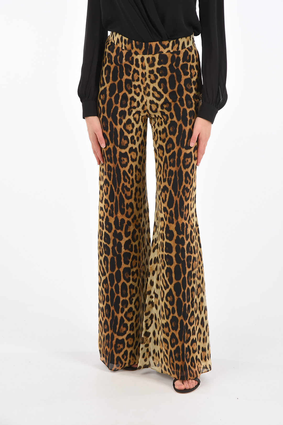 パンツ Moschino Pants With Animal Pattern Vintage Moschino Jeans Leopard Print Trousers Pants Woman's