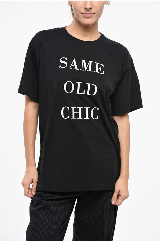 Moschino Women's Oversized T-shirt With Same Old In Black