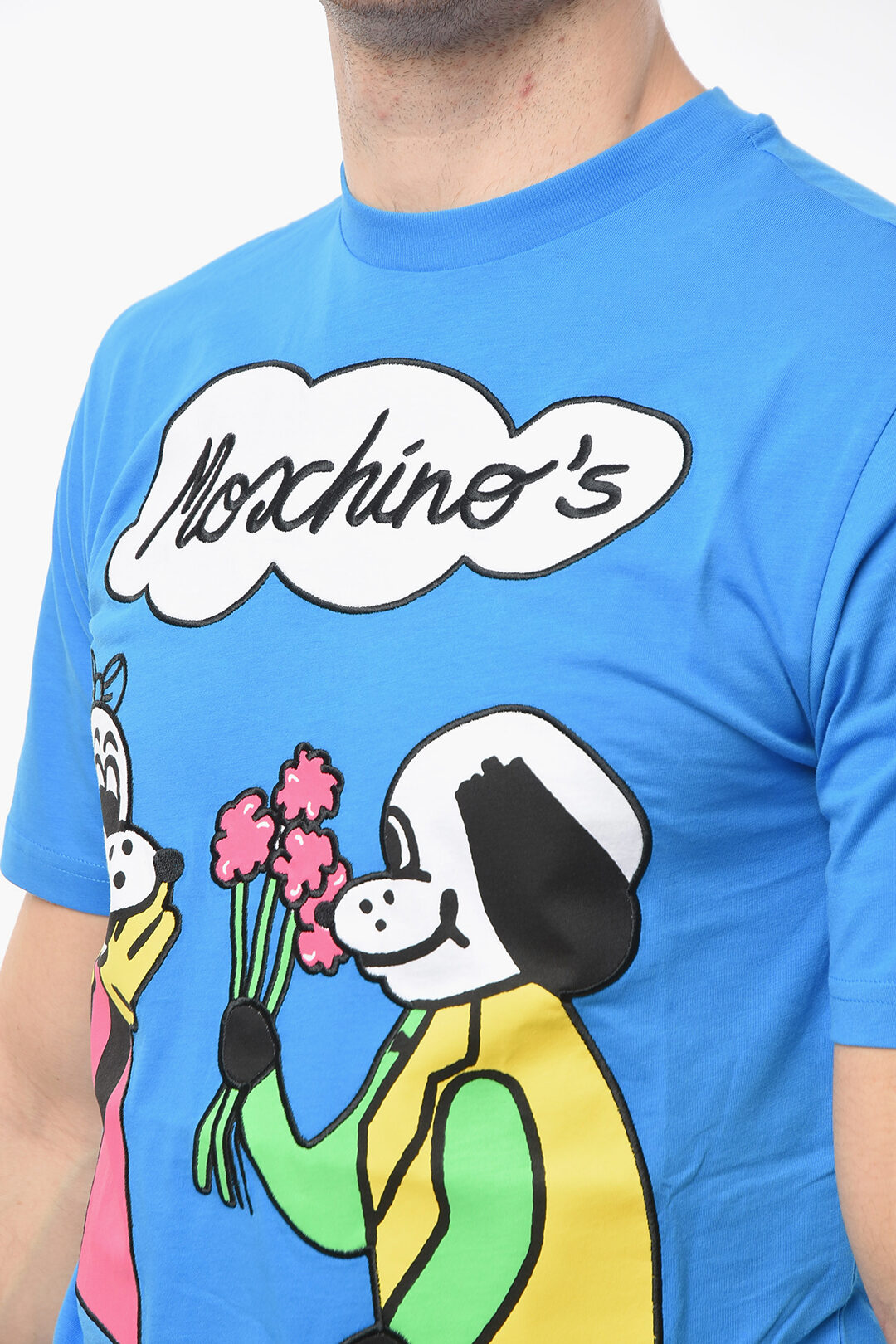 Moschino COUTURE ! Crew-neck T-shirt with Moschino Comics