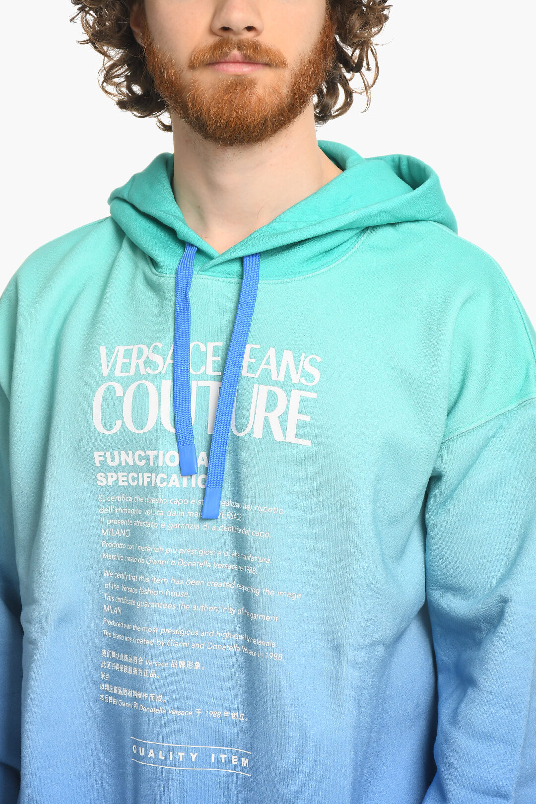 Versace COUTURE Degradè FUNCTIONAL SPECIFICATION Hoodie men