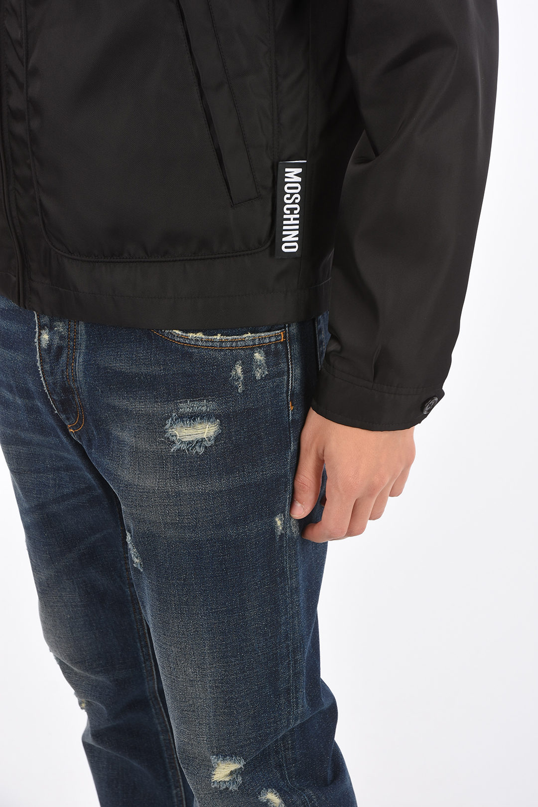 Moschino COUTURE! full zip Nylon outerwear jacket men Glamood Outlet