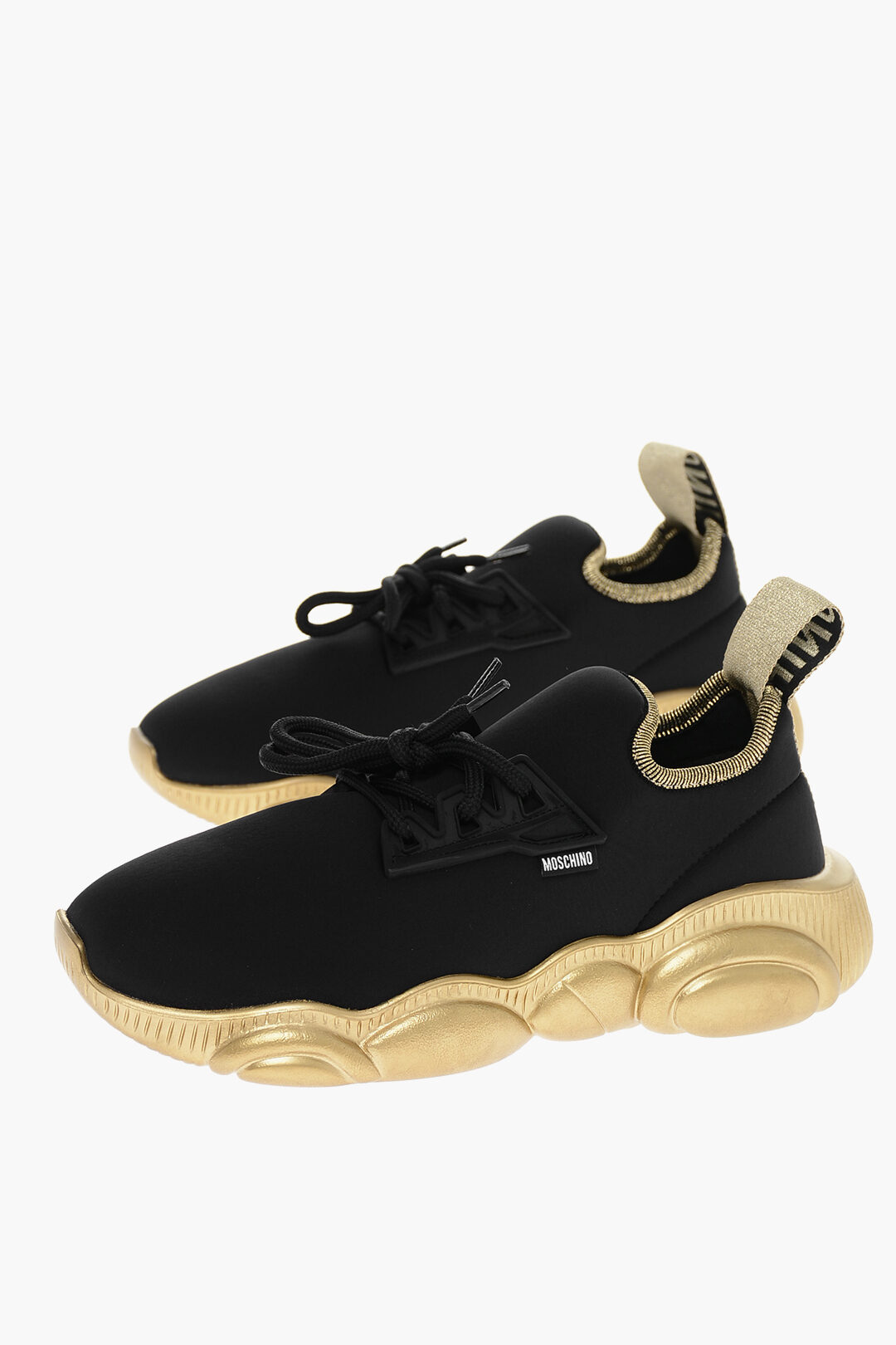 Moschino COUTURE! Lace-up TOY Sneakers with Lamè Sole women