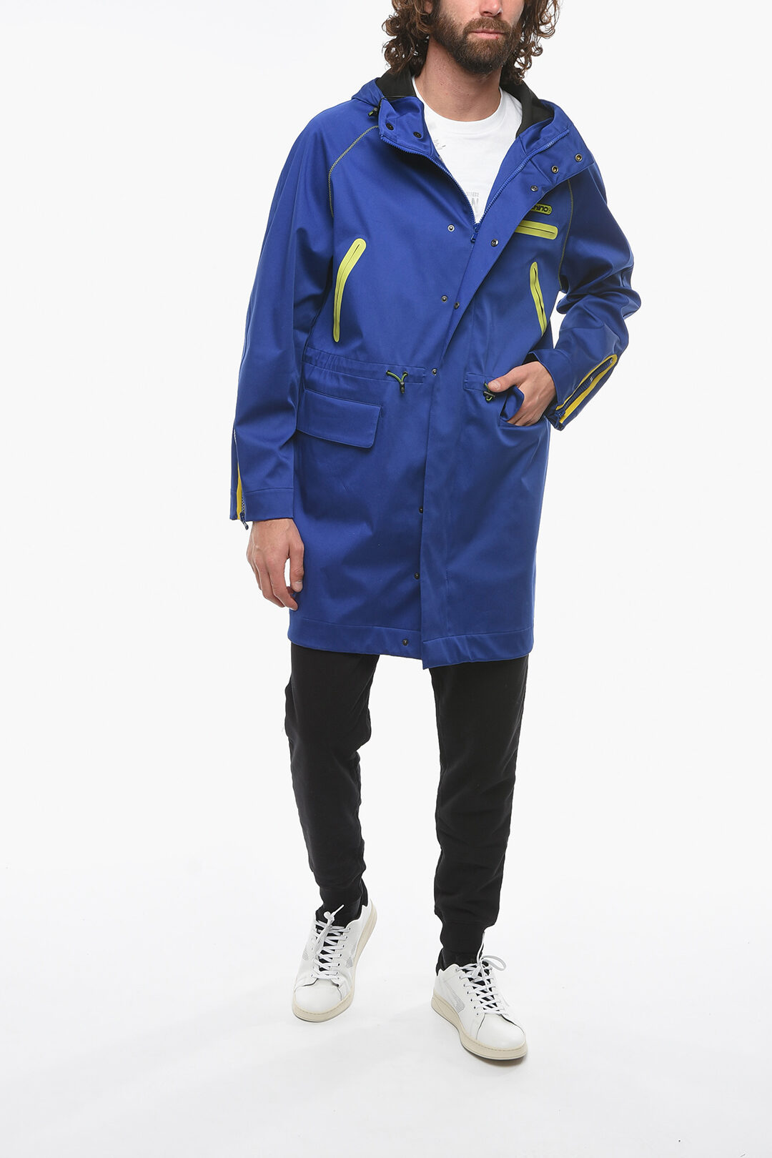 Moschino COUTURE! Multipocket Hooded Jacket with Embossed Logo