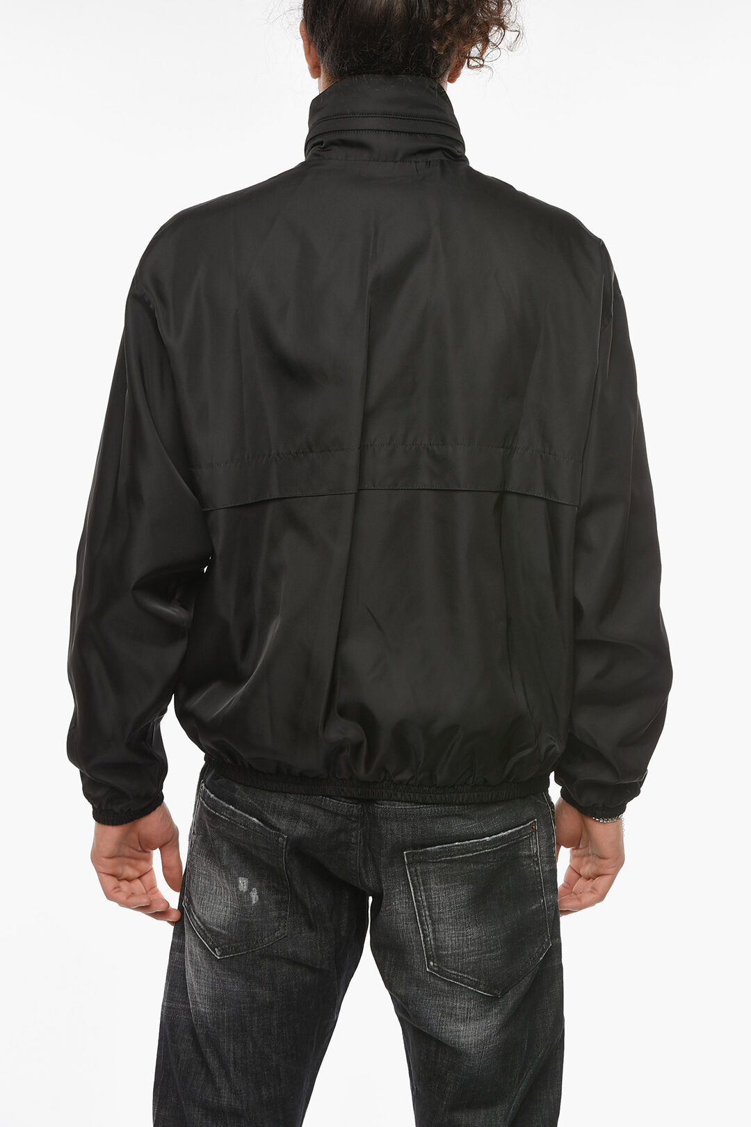 Moschino COUTURE! Nylon Windbreaker with Foldable Hood men