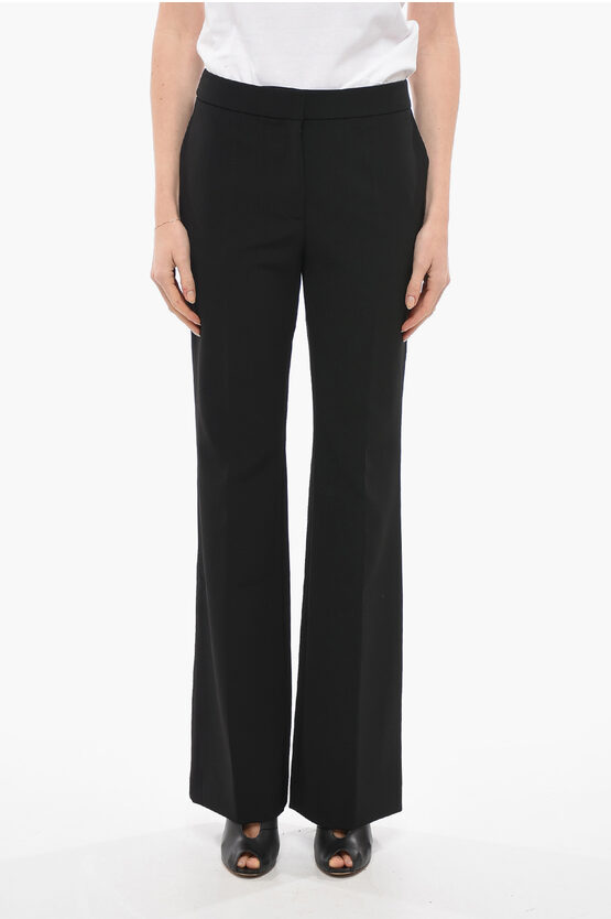 Moschino Couture! Palazzo Pants With Concealed Closure In Black