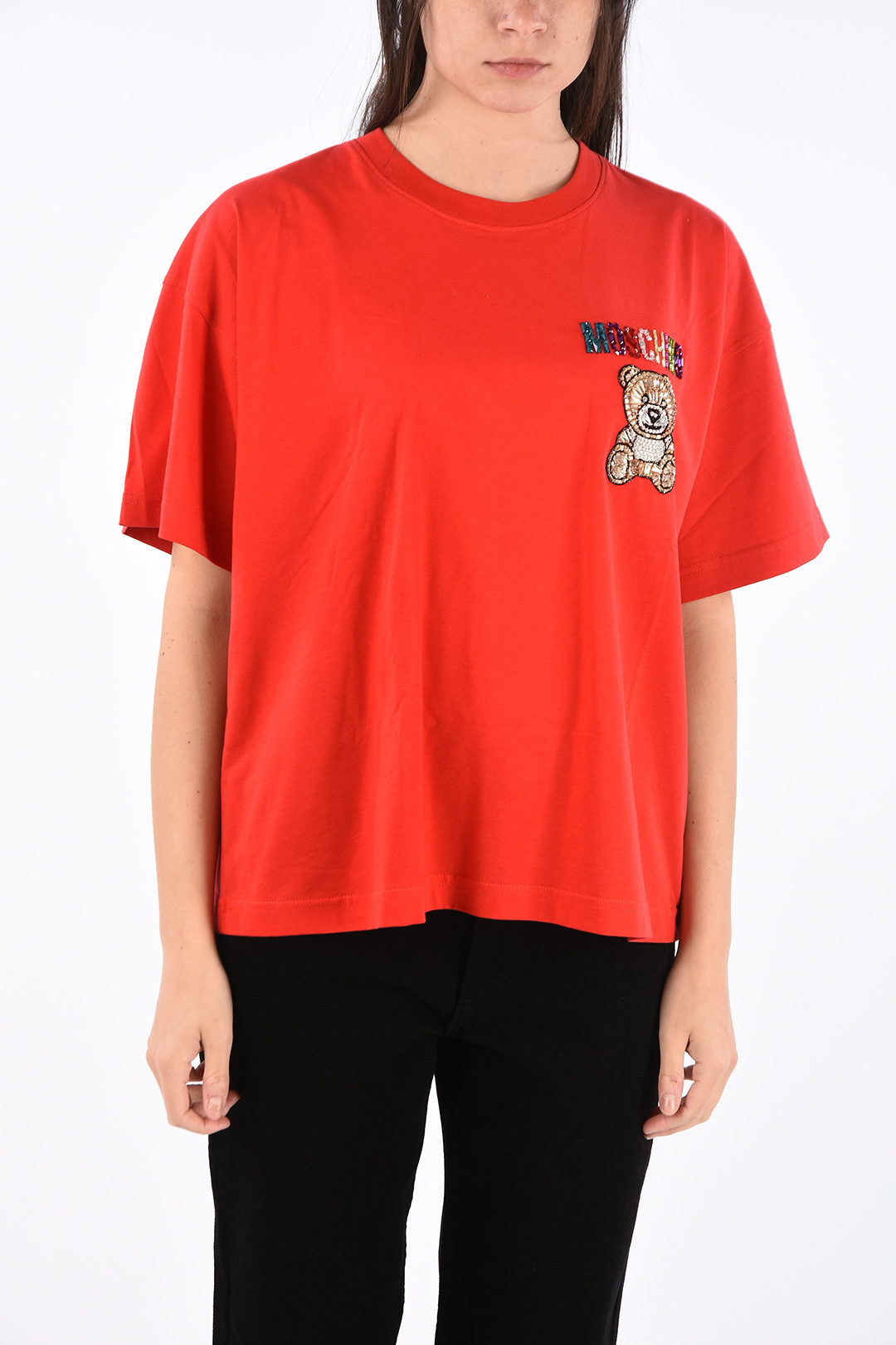Moschino COUTURE! rhinestone embellished t-shirt women