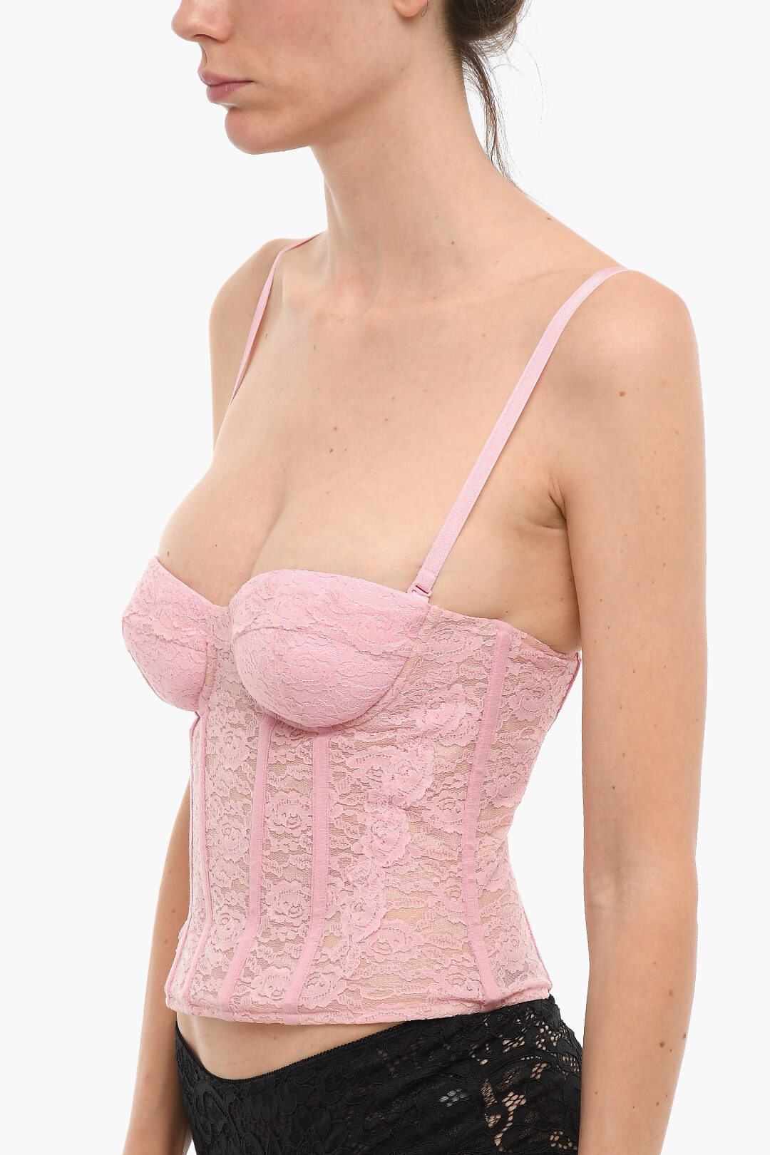 Moschino COUTURE! Solid Color Lace Corset women - Glamood Outlet