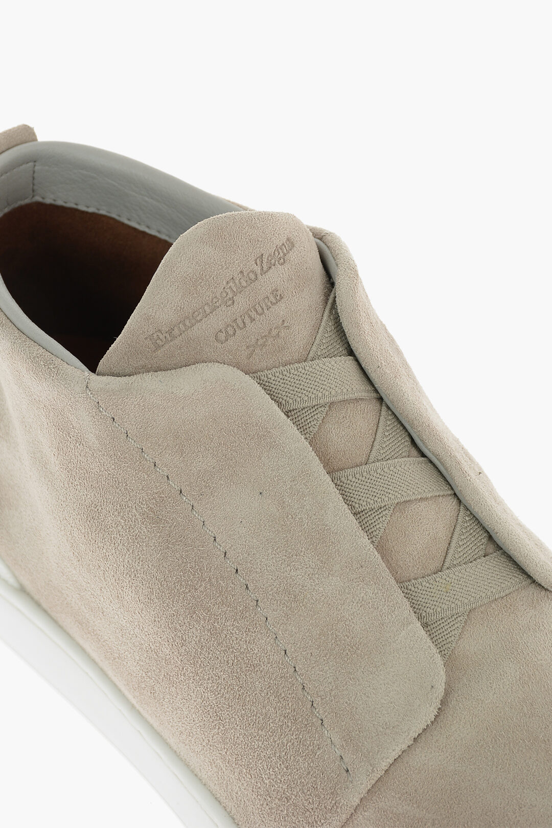 Ermenegildo Zegna COUTURE Suede TRIPLE STITCH MID Sneakers men