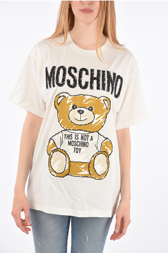 Moschino COUTURE! T-shirt Oversize Ricamata donna Glamood Outlet