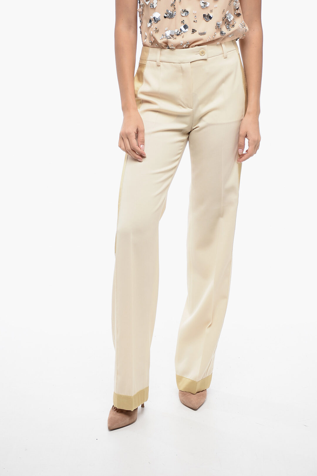 パンツ Moschino Virgin Wool Pants Moschino COUTURE Virgin Wool Tailoring Pants with